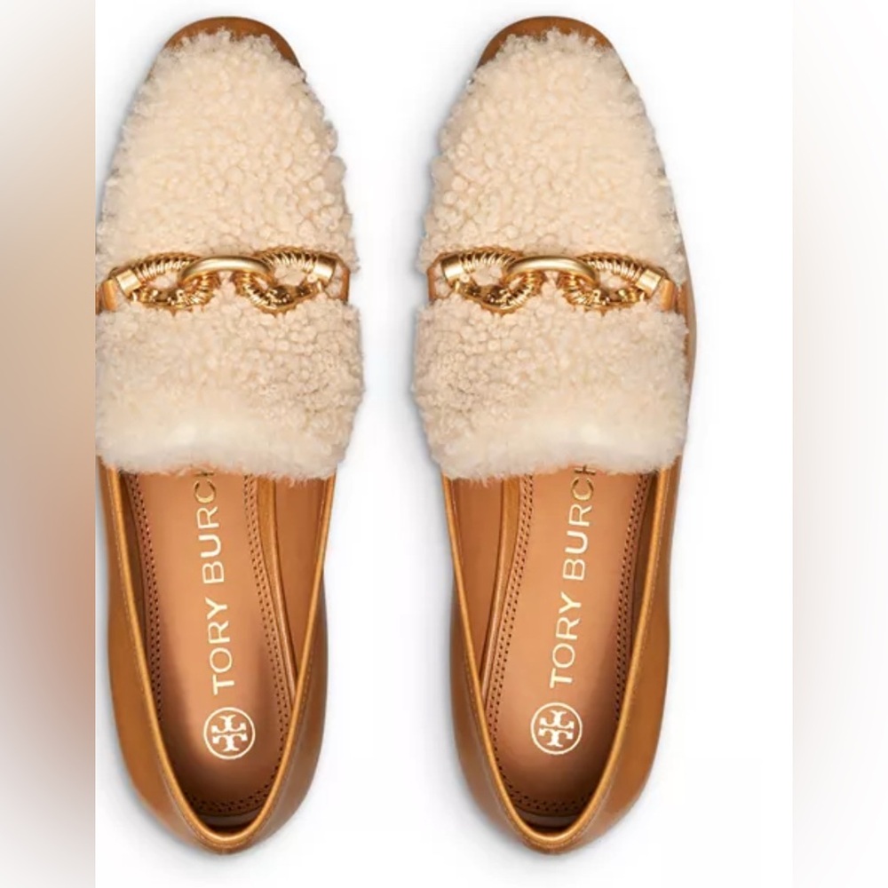 Tory Burch Jessa Shearling Loafer Flats